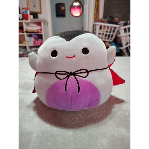 Squishmallow Benti the Vampire Halloween Blue Soft 8 Inch Stuffed Plush Gift - Picture 1 of 8